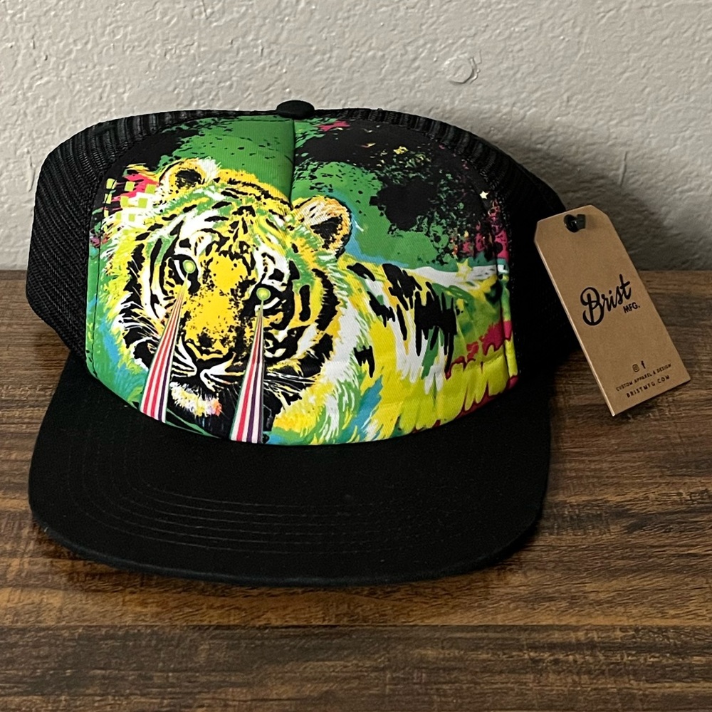 New ~ Elysian Tiger Rainbow Eyes Baseball Cap Hat Mesh Men Women Snapback